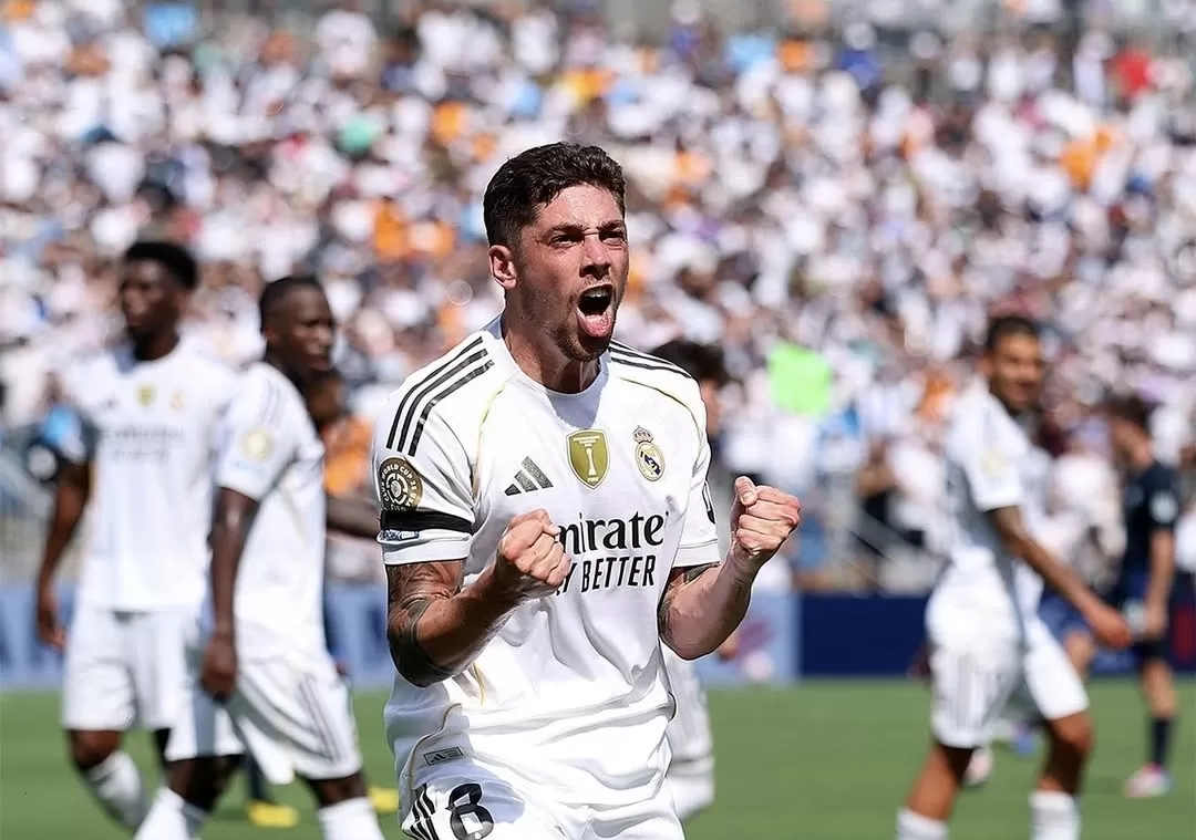 Piala Dunia Antarklub 2025 Selebrasi skuad Real Madrid. Foto : Ist