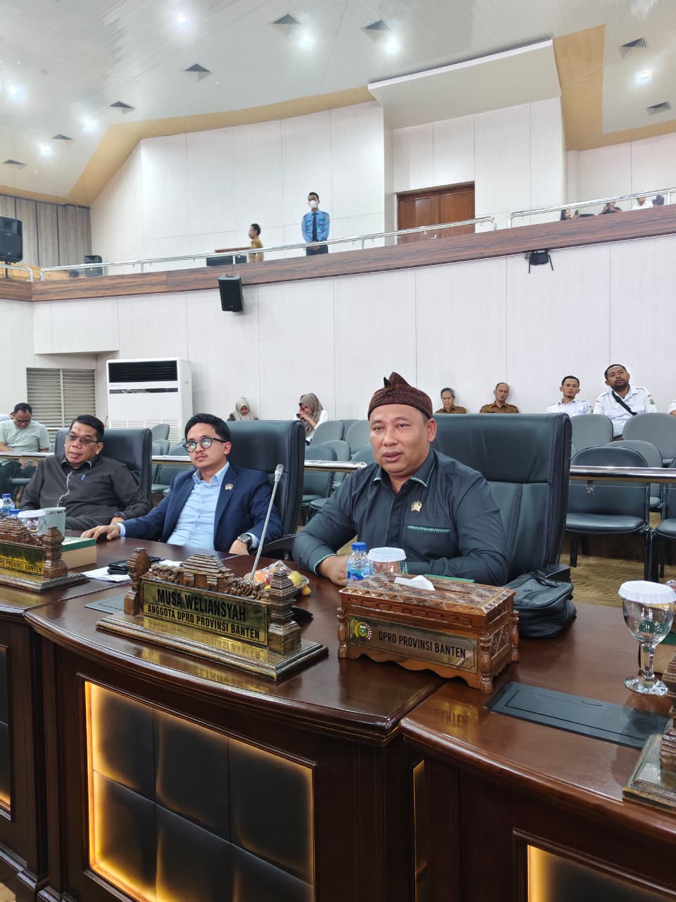 Politisi PPP Minta Panitia Seleksi Rekrutmen RSUD di Banten Akui Kesalahan Musa Weliansyah (paling kanan), anggota Fraksi PPP-PSI DPRD Provinsi Banten.(Istimewa)