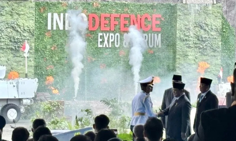 Presiden Prabowo Buka Pameran Alutsista Di JIExpo Kemayoran, Diikuti 1.180 Perusahaan Presiden Prabowo saat membuka pameran Indo Defence 2025 di JIExpo Kemayoran. Foto : Ist