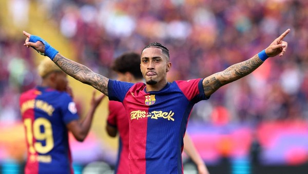 Raphinha Dan Barcelona Bersinar Di La Liga Spanyol Bomber Barcelona Raphinha. Foto : Ist