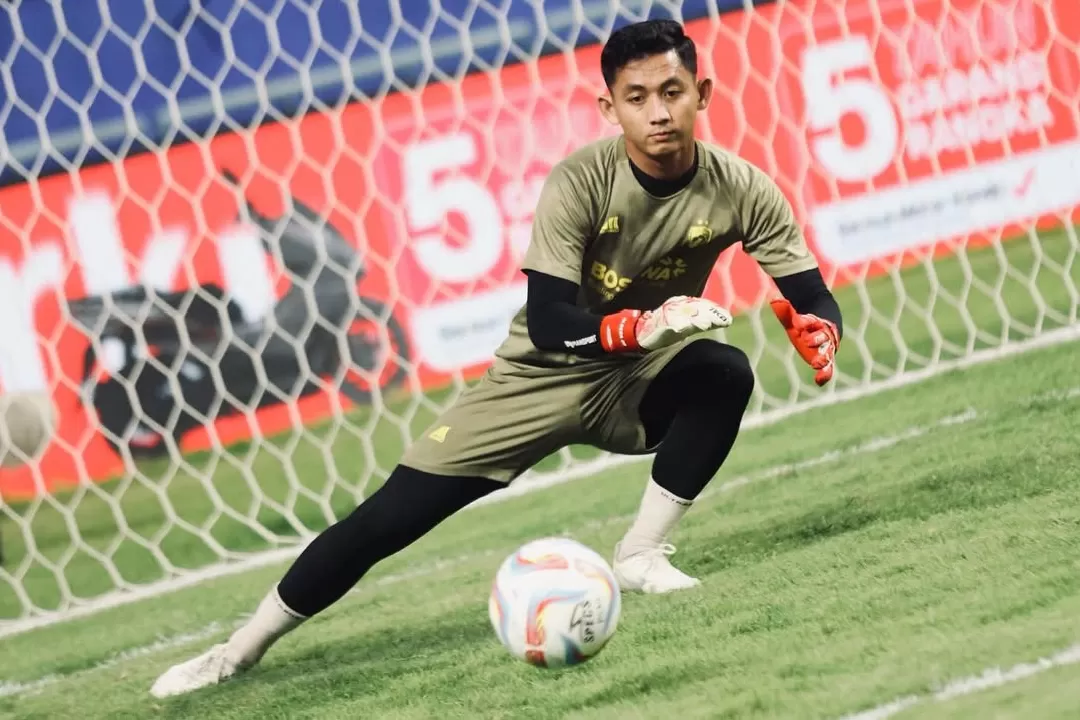 Reza Arya Siap Bersaing Dengan Kiper Utama Timnas Kiper PSM Makassar Reza Arya Pratama. Foto : Ist