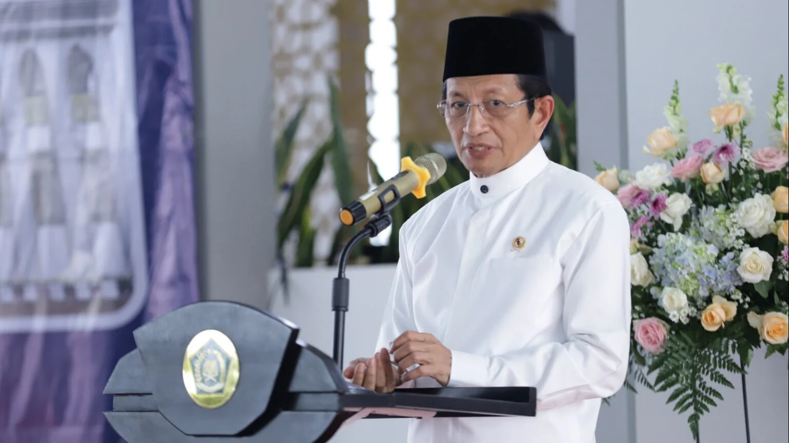 Tak Ada Pembahasan Resmi Kuota Haji Indonesia Dikurangi 50 Persen Menag Nazaruddin Umar. Foto : Ist