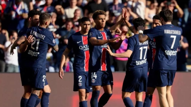 Target Menang Saat PSG Hadapi Seattle Sounders Klub asal Prancis PSG. Foto : Ist