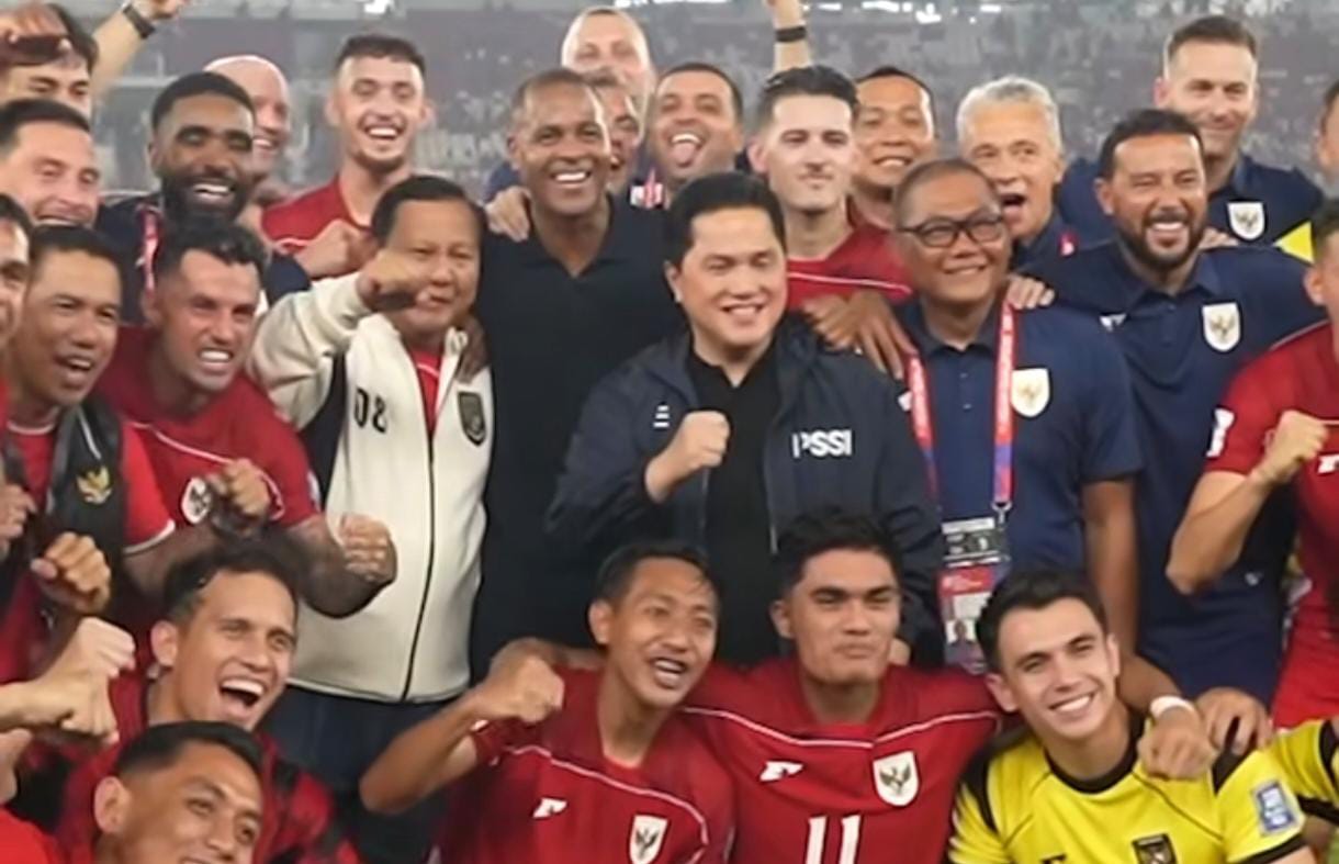 Timnas Indonesia Bersama Pelatih Asal Belanda Vs Jepang Foto : Ist