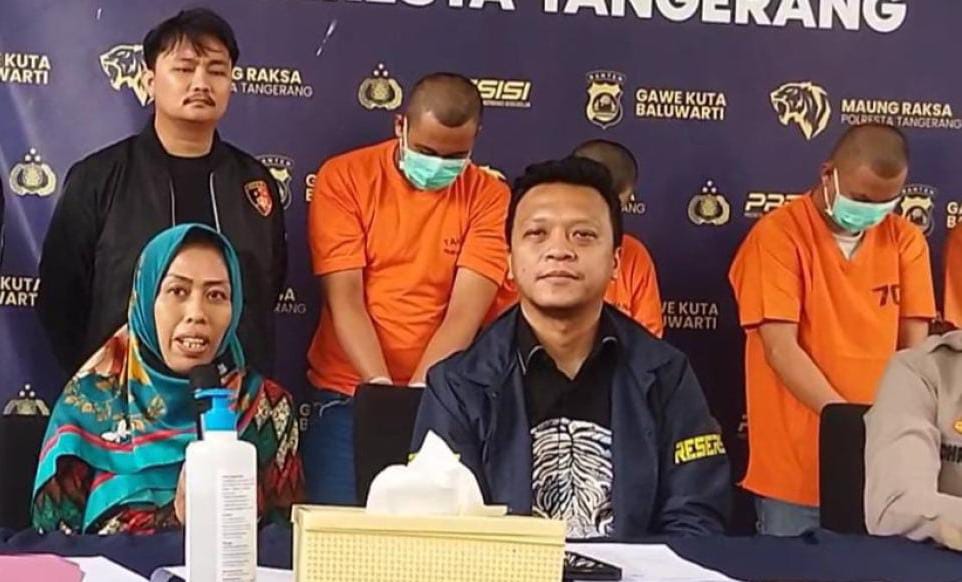Wanita Dijambret di Tangerang hingga Terluka, Polisi Bantu Biaya Pengobatan Foto : Ist