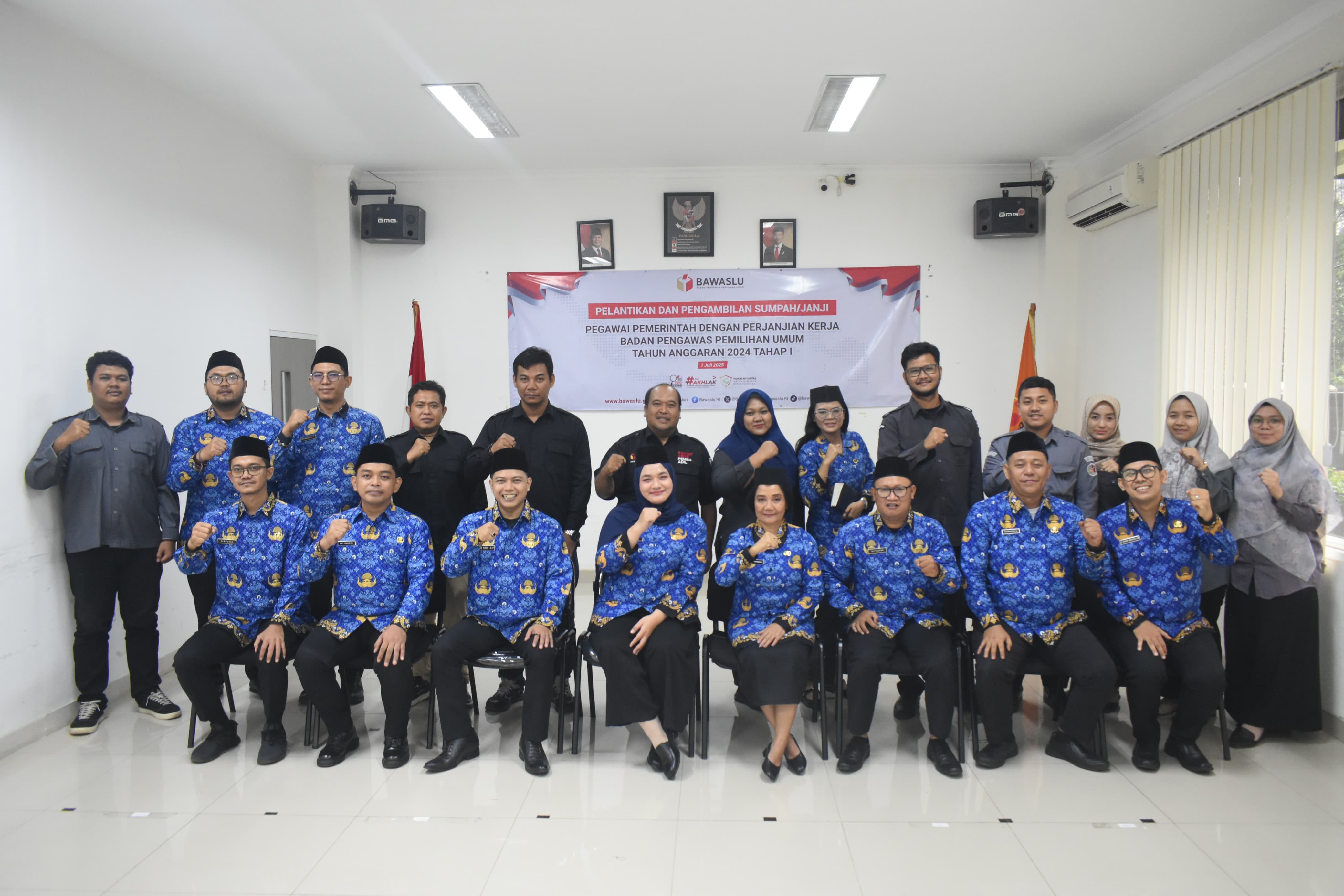 Pelantikan dan pengambilan sumpah Pegawai Pemerintah dengan Perjanjian Kerja (PPPK) tahap I yang digelar secara nasional, Selasa (1/7). (Ist)