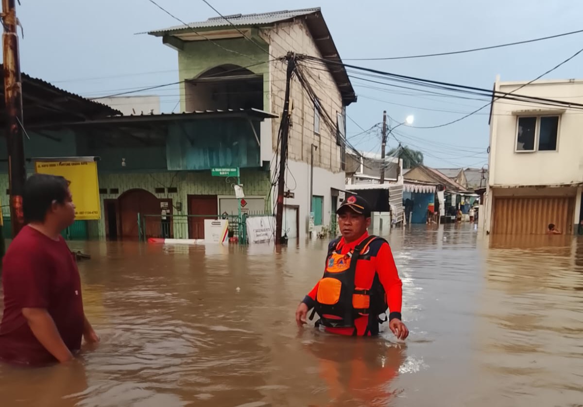 Diguyur Hujan Lebat, Ratusan Rumah di Serpong Utara Terendam Foto : Ist