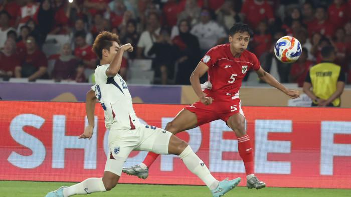 Laga Garuda Muda vs Thailand. Foto : Ist