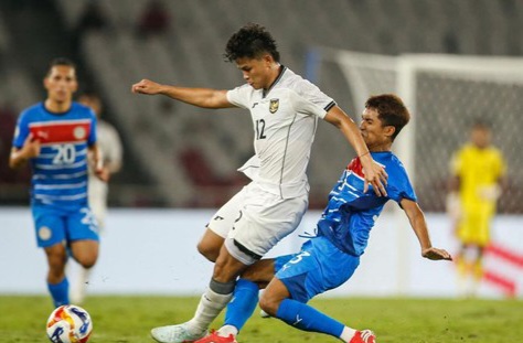 Laga Garuda Muda vs Filipina. Foto : Ist