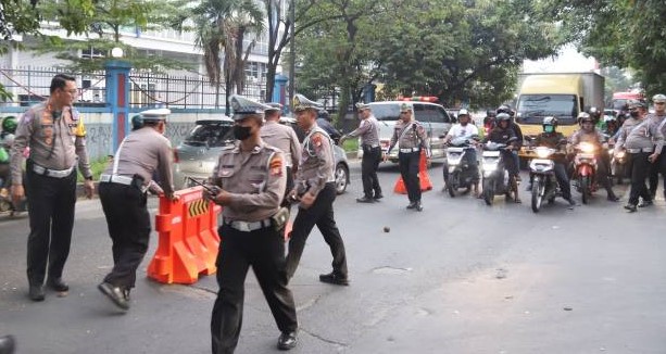 Polres Metro Tangerang Kota Targetkan 5 Jalan Arteri Jadi Bebas Macet Foto ; Ist