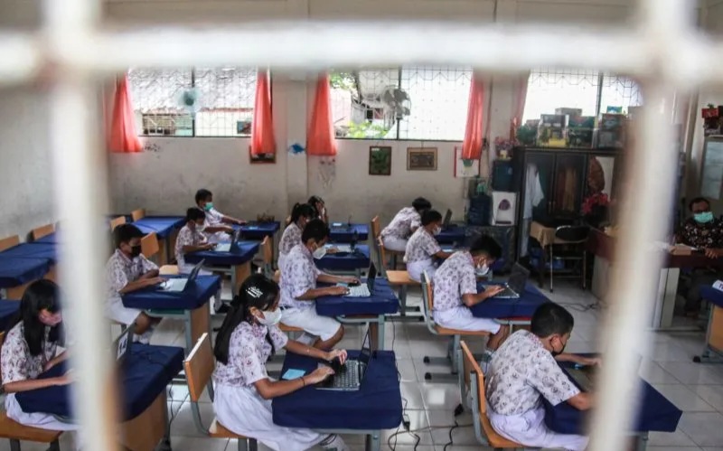 Ujian Nasional Diganti TKA Suasana belajar di kelas. Foto : Ist