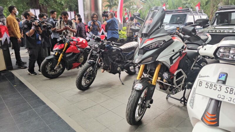 Motor yang disita KPK dari  Wamenaker Immanuel Ebenezer alias Noel. Foto : Ist