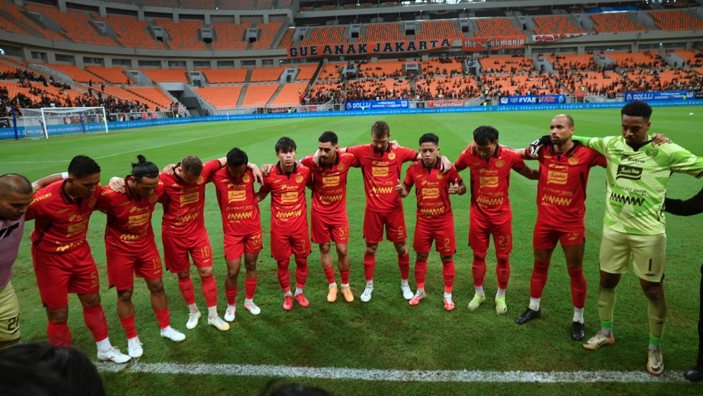 Jamu Malut United, Persija Lanjutkan Trend Kemenangan Skuad Persija siap hadang Malut United. Foto : Ist