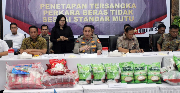 Kasus Beras Oplos, Polri Tetapkan 3 TSK Foto : Ist