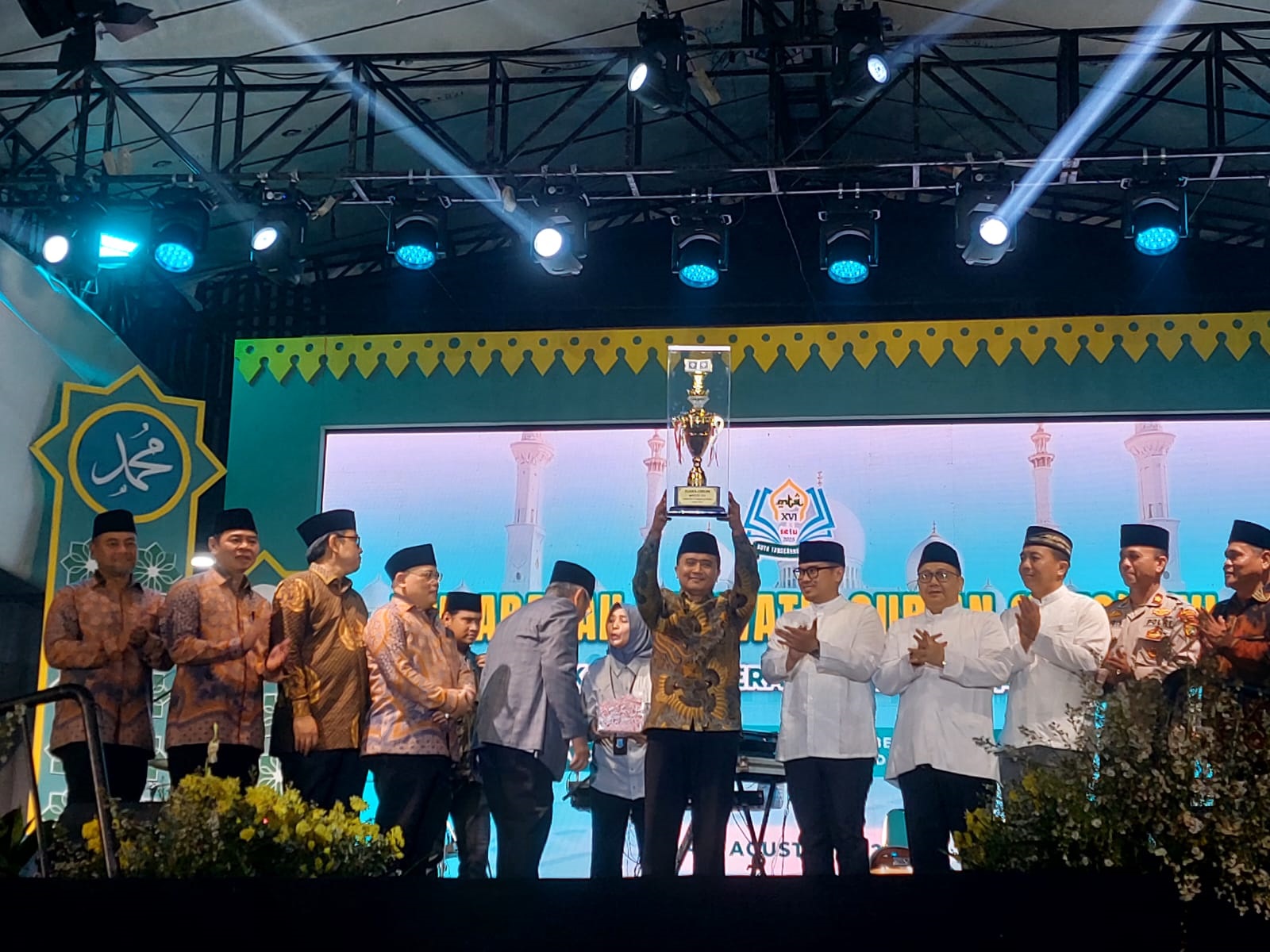 Kecamatan Pamulang Sembilan Kali Juara Umum Kecamatan Pamulang menjadi juara umum dalam ajang MTQ XVI tingkat Kota Tangsel di Setu, Rabu (6/8)