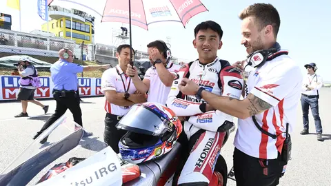 Ketum IMI Puji 5 Pembalap Muda Indonesia Cetak Prestasi di Dunia Balap Internasional Pembalap Moto2 Mario Suryo Aji. Foto : Ist