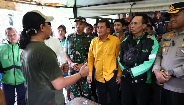 Maesyal Sambangi Markas Ojol Ist.
