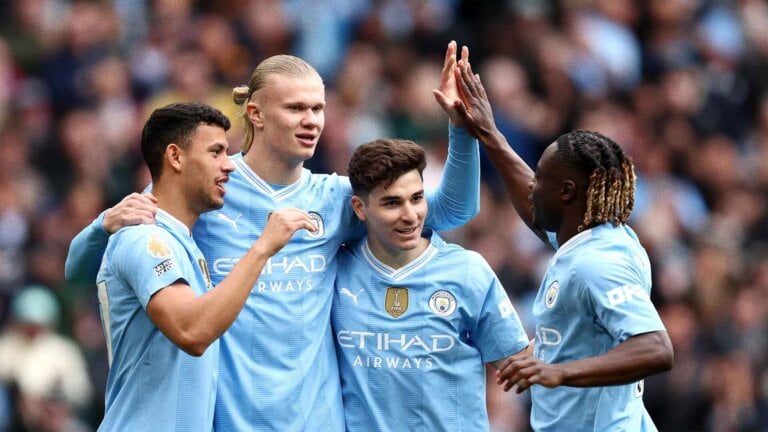 Manchester City Vs Tottenham, Lawan Tak Nyaman Erling Haaland dan skuad Nan City. Foto : Ist