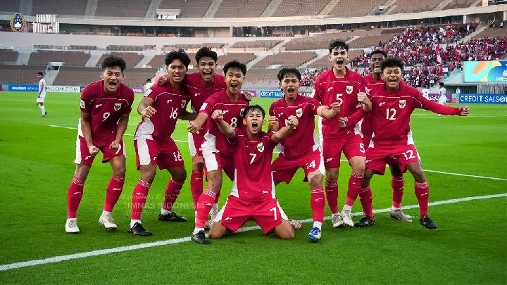 Skuad Timnas Garuda Muda asuhan Nova Arianto. Foto : Ist
