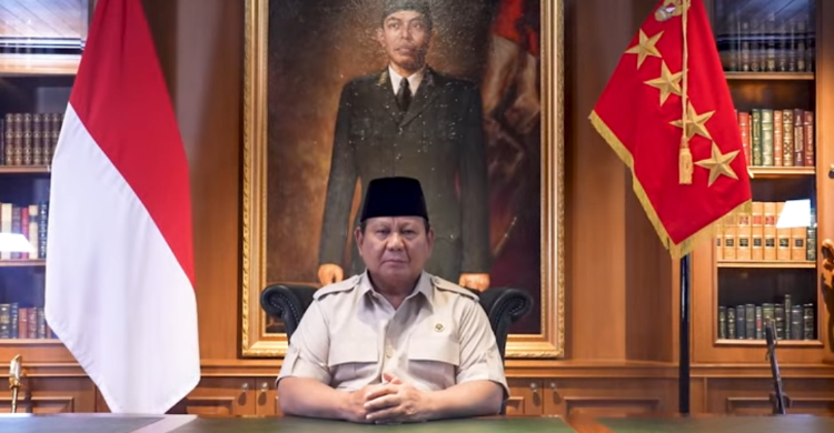 Prabowo Jamin Kehidupan Keluarga Driver Ojol Yang Ditabrak Rantis Brimob Presiden Prabowo. Foto : Ist