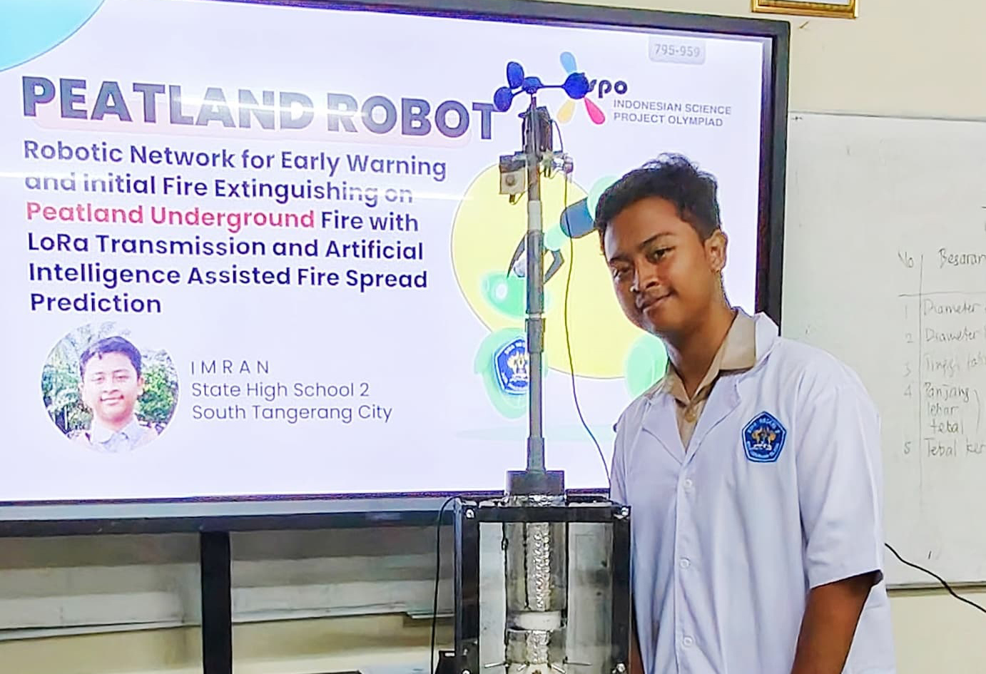 Imran, siswa Tangsel berhasil meraih prestasi dalam ajang internasional di Inggris, Kamis (28/8)