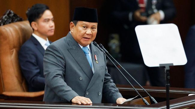 Pidato Presiden Prabowo pada Sidang Tahunan MPR 2025. Foto : Ist