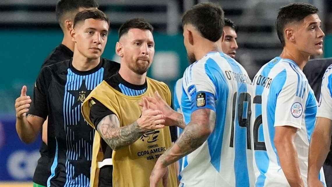 Terancam Batal Laga Persahabatan Angola vs Lionel Messi Cs Lionel Messi dan skuad Argentina. Foto : Ist