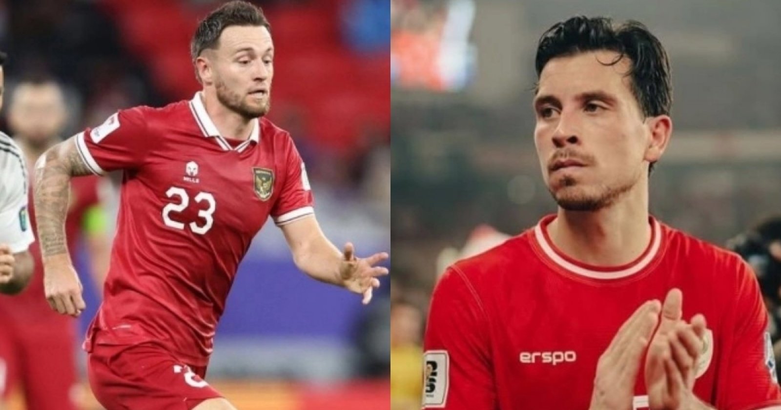 Marc Klok dan Thom Haye skuad Persib yang gabung di Timnas asuhan Kluvert. Foto : Ist