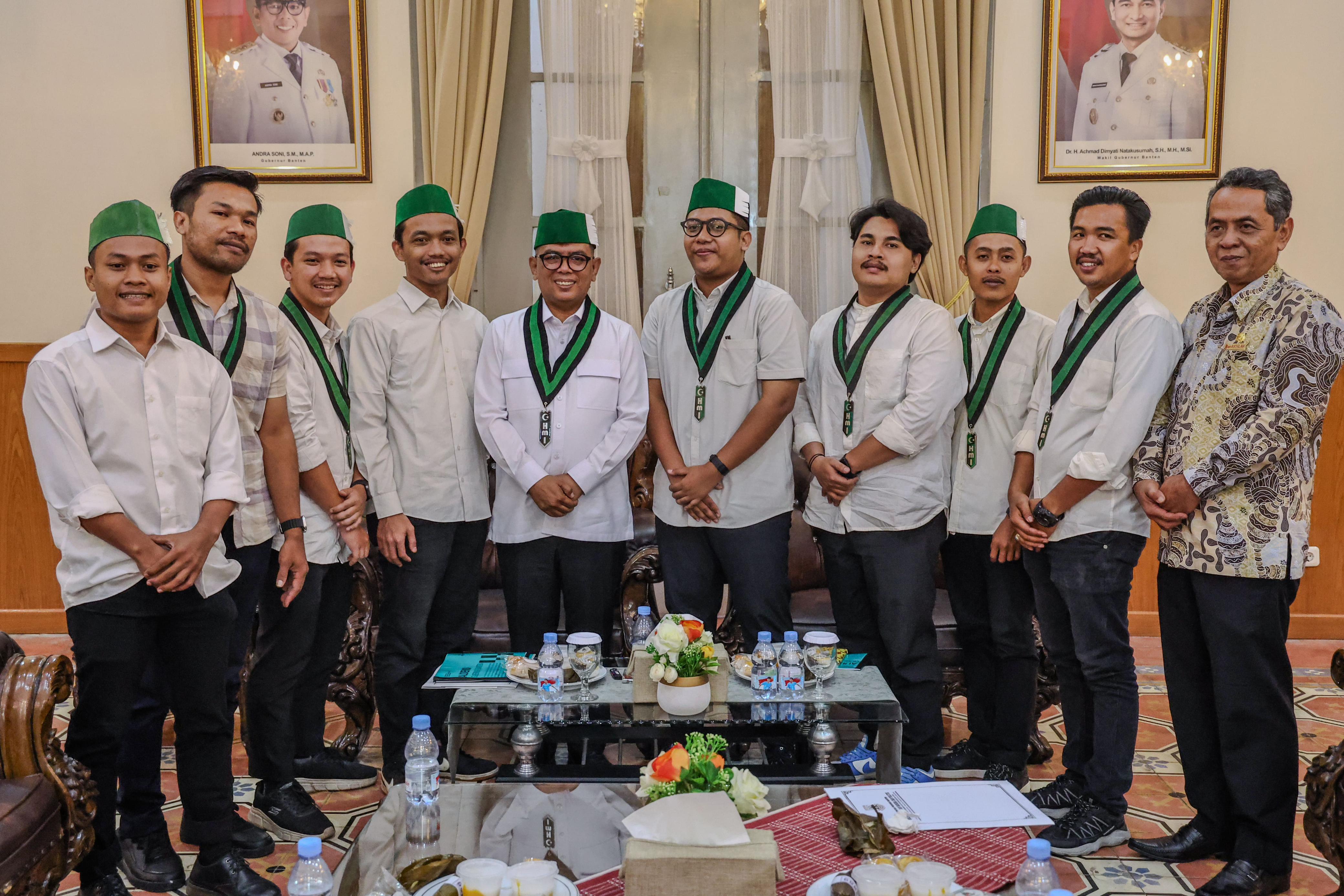 Kunjungan pengurus Badko HMI Jabodetabeka-Banten di Gedung Negara Provinsi Banten, Kota Serang, Kamis (11/9/2025).(Istimewa)