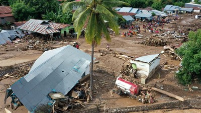 Banjir Parah Di Bali Dan NTT, 15 Orang Meninggal Salah satu daerah NTT yang terdampak Banjir. Foto : Ist
