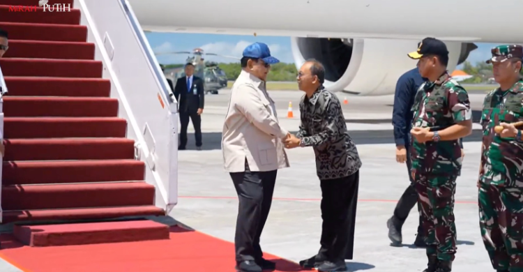 Presiden Prabowo tiba di Bali. Foto : Ist