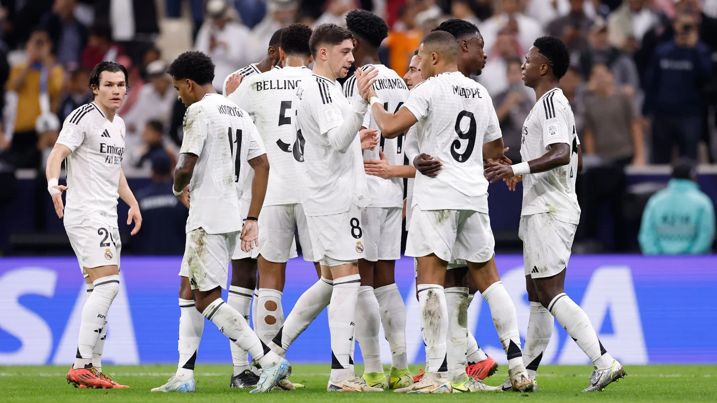 Skuad Real Madrid siap tampil berkekuatan penuh saat tampil lawan Getave. Foto : Ist