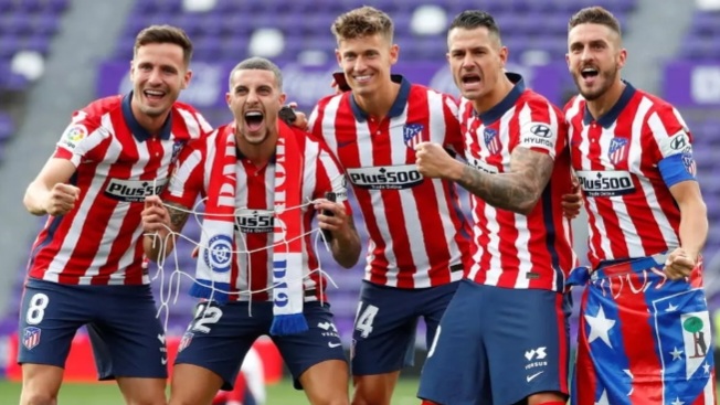 Skuad Atletico Madrid siap jegal Real Madrid. Foto : Ist