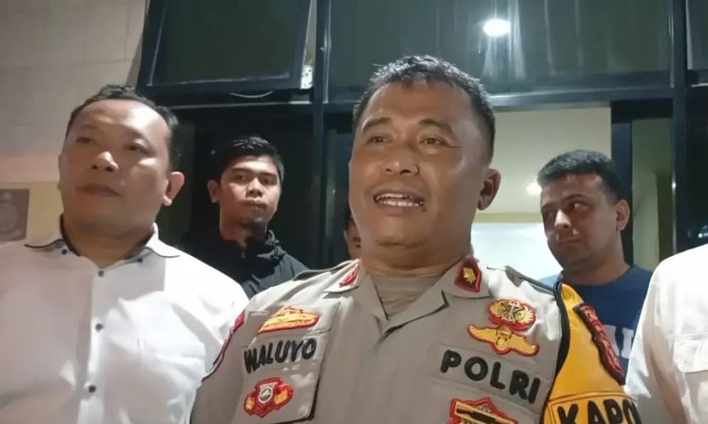 Kapolsek Bogor Tengah, Kompol Waluyo saat memberikan keterangan pers. Foto : Ist