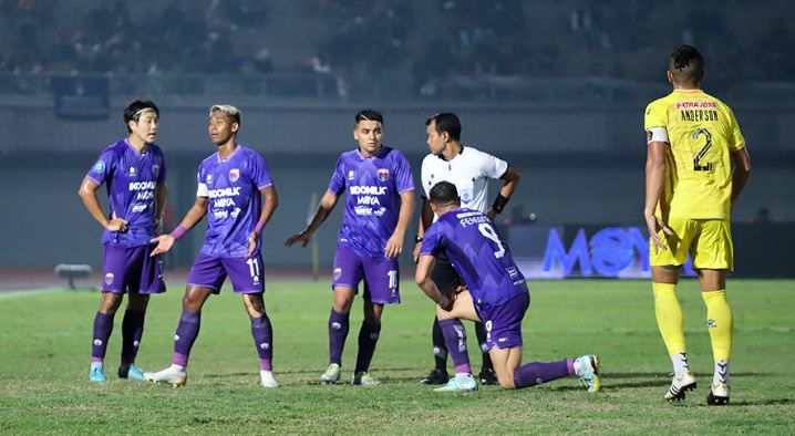 Persita Jamu PSM di Banten International Stadium Serang Skuad Persita. Foto : Ist