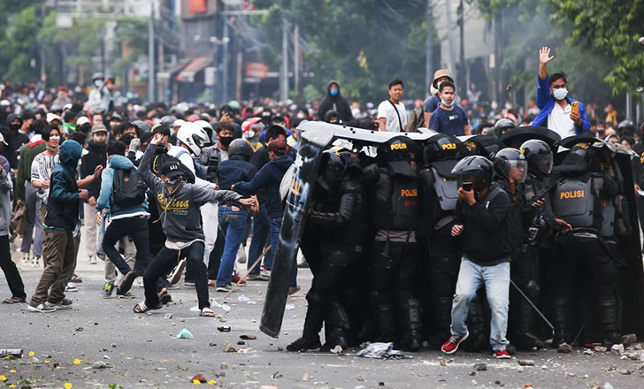 Perusuh Demo Agustus Masih Diuber Aparat Demo Agustus 2025. Foto : Ist