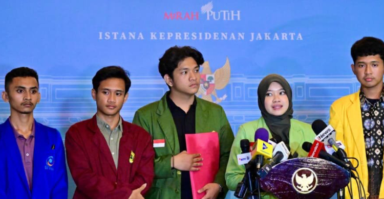Perwakilan Mahasiswa Apresiasi Dialog dengan Pemerintah di Istana Negara Perwakilan Mahasiswa yang berdialog dengan Pemerintah. Foto : Ist