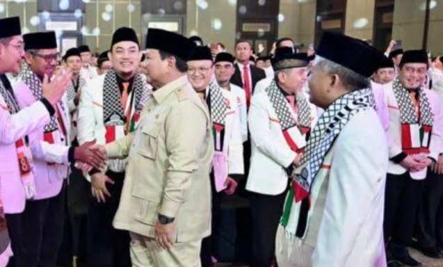 Presiden Prabowo saat menghadiri Prnutupan Munas PKS. Foto : Ist