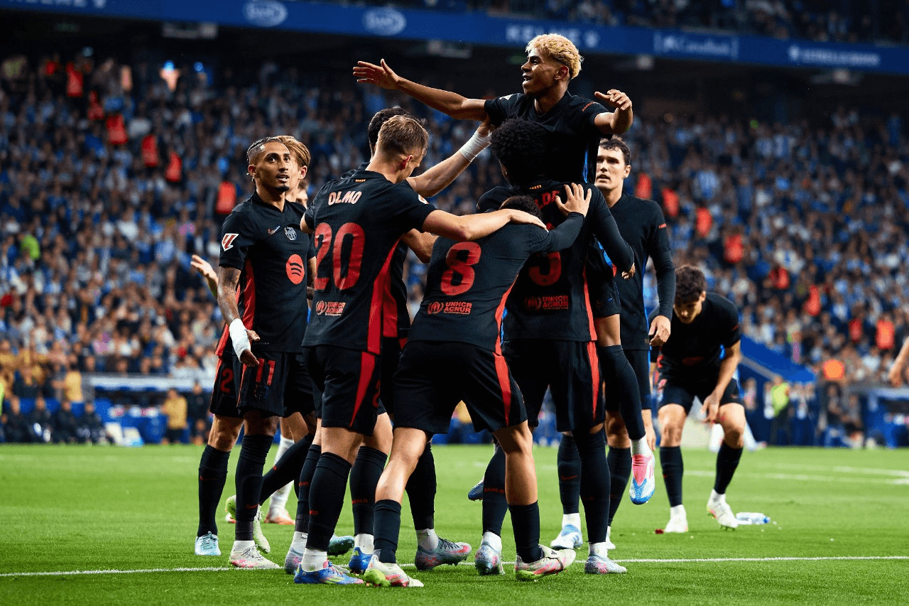 Skuad Barca siang hadang Newcastle United. Foto : Ist