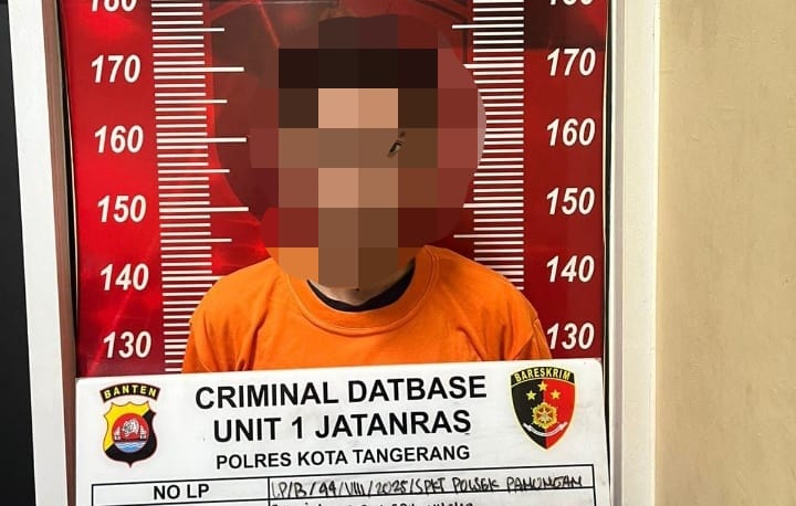 Tim Reskrim Polsek Panongan Bekuk EY Terduga Pelaku KDRT Yang Tewaskan Istri EY terduga pelaku kdrt yang menewaslan Istri nya. Foto : Ist