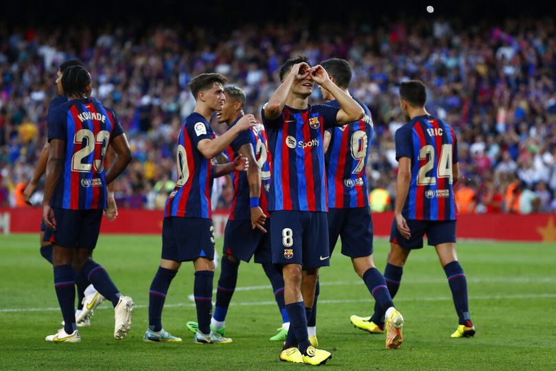 Selebrasi skuad Barcelona. Foto : Ist