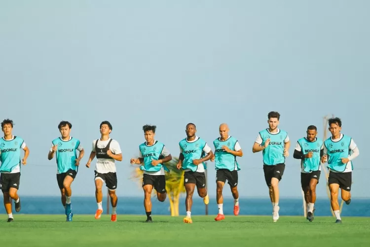 Sesi latihan Bali United. Foto : Ist