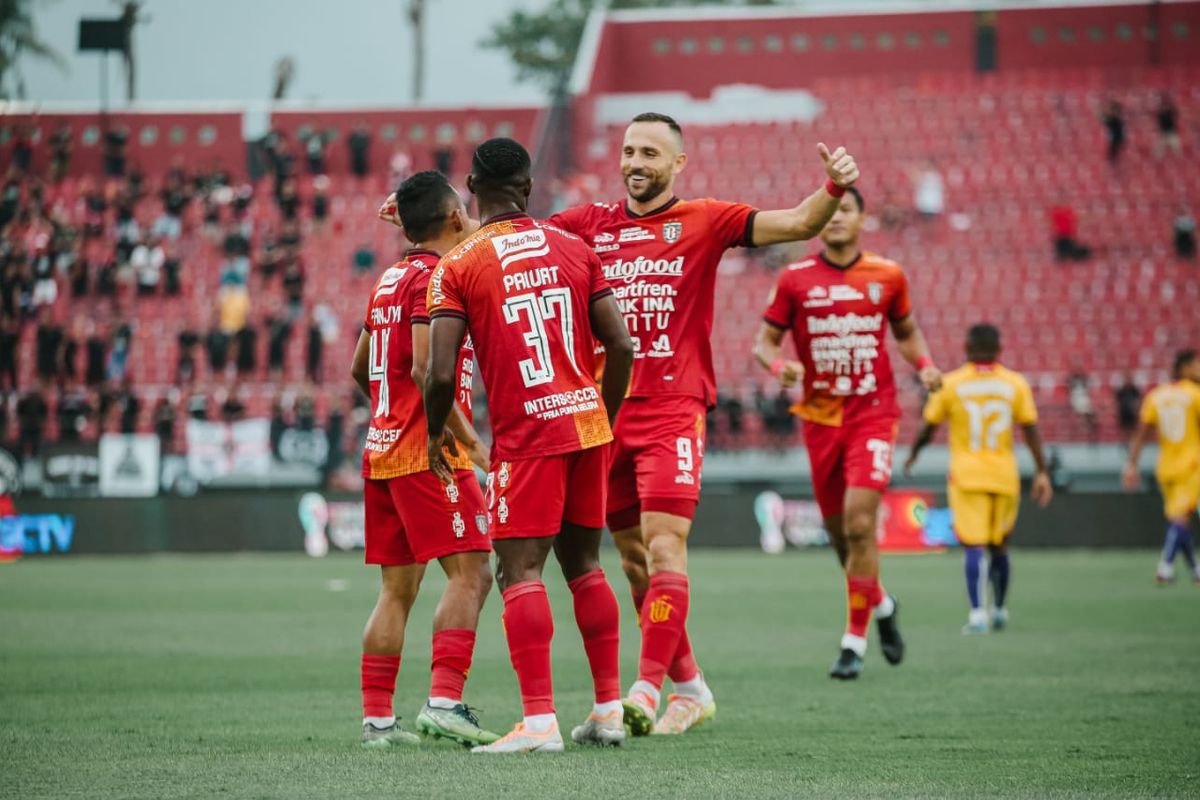 Skuad Bali United siap jamu Persib. Foto : Ist