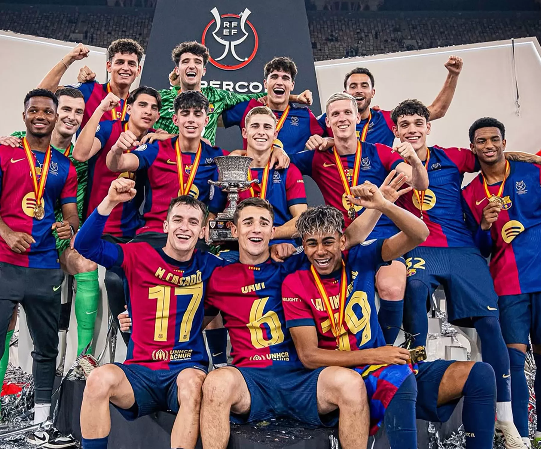 Barcelona Punya Utang Rp 2.8T Skuad Barcelona. Foto : Ist