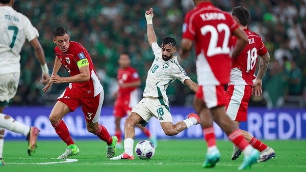 Laga Timnas vs Arab Saudi. Foto : Ist