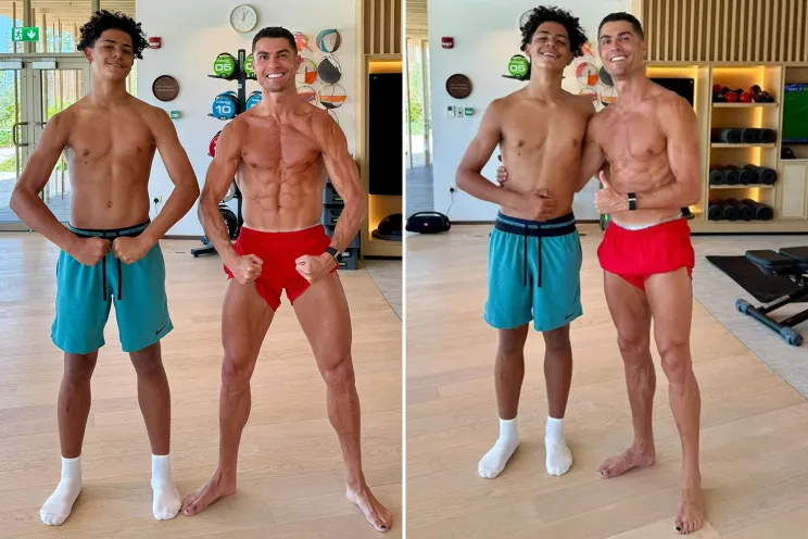 Cristiano Ronaldo Jr Dipanggil ke Timnas Portugal U-16 Cristiano Jr bersama sang Ayah Cristiano Ronaldo. Foto : Ist