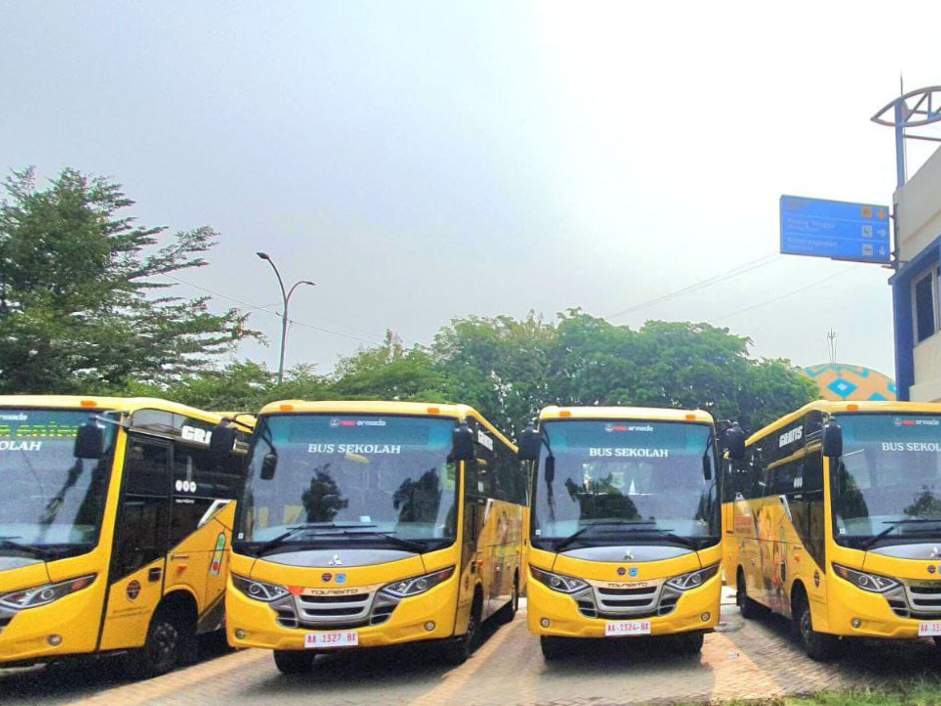 Hampir 60 Ribu Siswa Tangsel Sudah Nikmati Layanan Bus Sekolah Gratis Program Bus Sekolah Gratis yang dijalankan Dinas Perhubungan (Dishub) Kota Tangerang Selatan (Tangsel). (Ist)