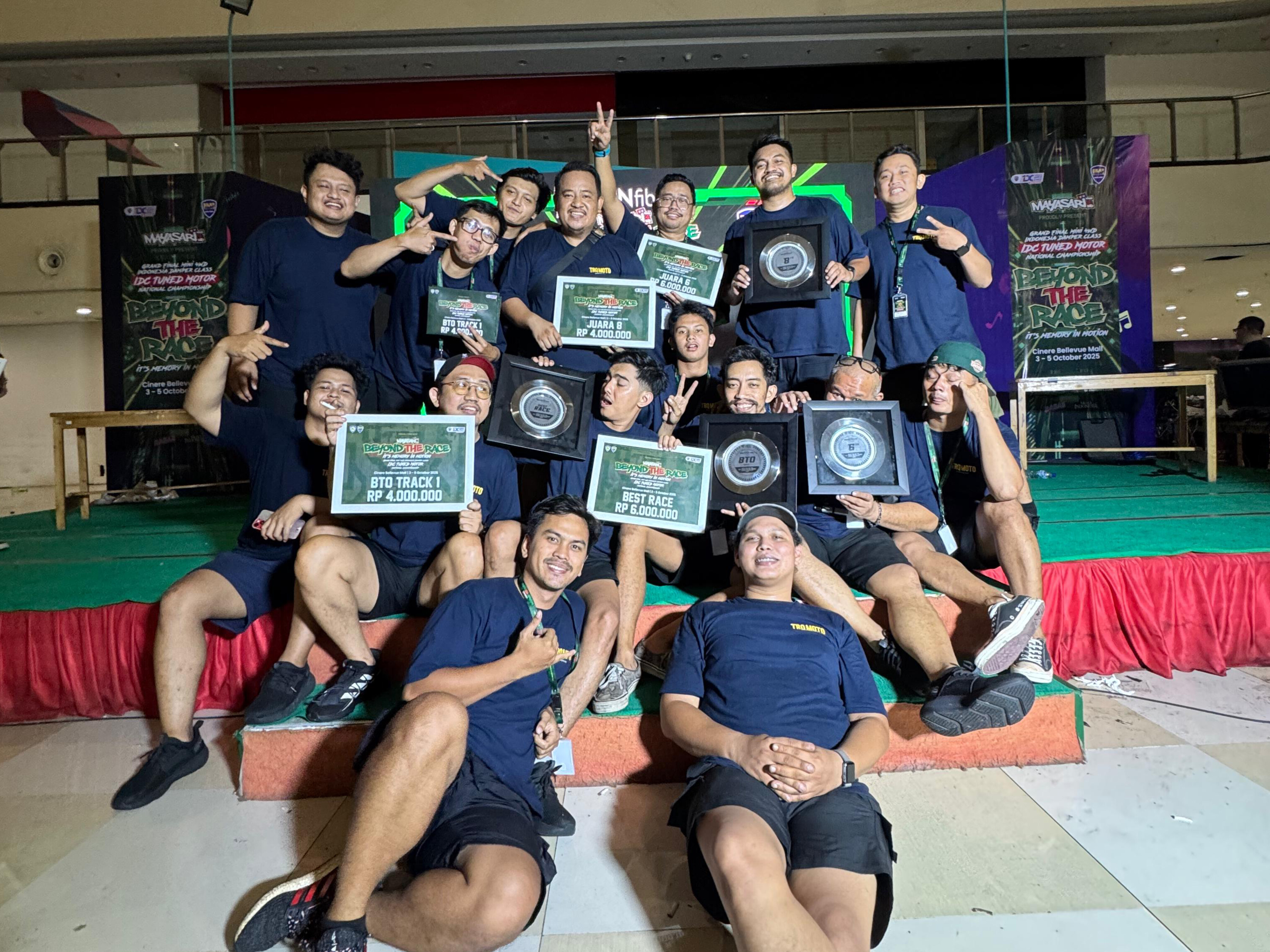 Harumkan Nama Tangsel, Tim TRQ Duduki Peringkat ke-2 Kejurnas Mini 4WD Tim TRQ (Tangsel Racing Quadrant). (Ist)
