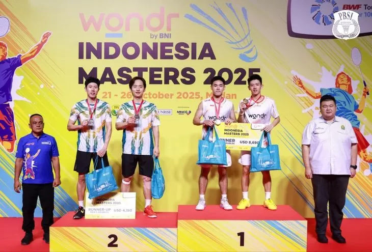 Indonesia Berjaya di Wondr by BNI Indonesia Masters 2025 Indonesia Master 2025. Foto : Ist