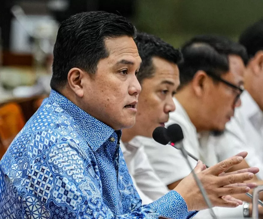 IOC Larang RI Jadi Tuan Rumah Menpora Erick Thohir. Foto : Ist